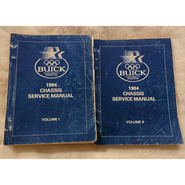1984 Buick All Models Chassis Service Repair Shop Manual 2 Volume Set Original