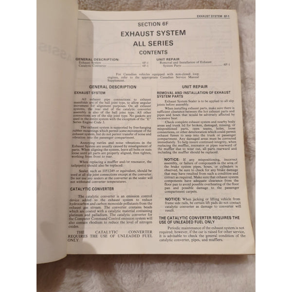 1984 Buick All Models Chassis Service Repair Shop Manual 2 Volume Set Original