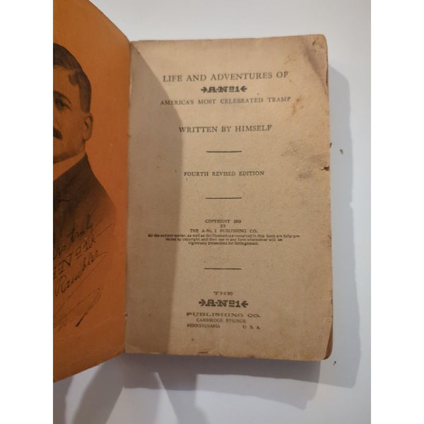 Life And Adventures Of A-No1 America's Most Celebrated Tramp Antique 1910 Rough