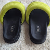 ROAM The Puffy Slide Black Like Green EU Size 38 USA Size 7.5 Molded Sandal Shoe