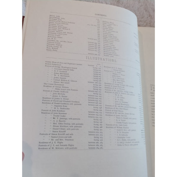 History Of Ross And Highland Counties Ohio HC Reprint Edition 1991 Vtg Williams