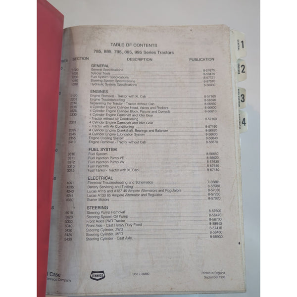 CASE 385 485 585 685 885 TRACTOR SERVICE SHOP REPAIR BOOK MANUAL ORIGINAL OEM