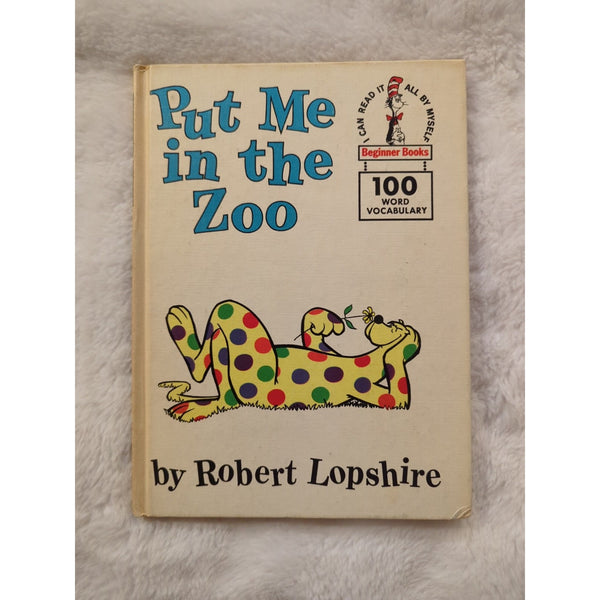 Put Me In The Zoo Beginner Books 1960 1st Book Club Edition Lopshire 100 Word HC