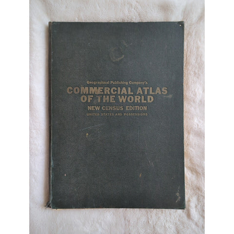 1936 Commercial Atlas Of The World by The Geographical Publishing Co. HC Rough