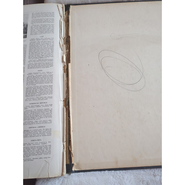 1936 Commercial Atlas Of The World by The Geographical Publishing Co. HC Rough
