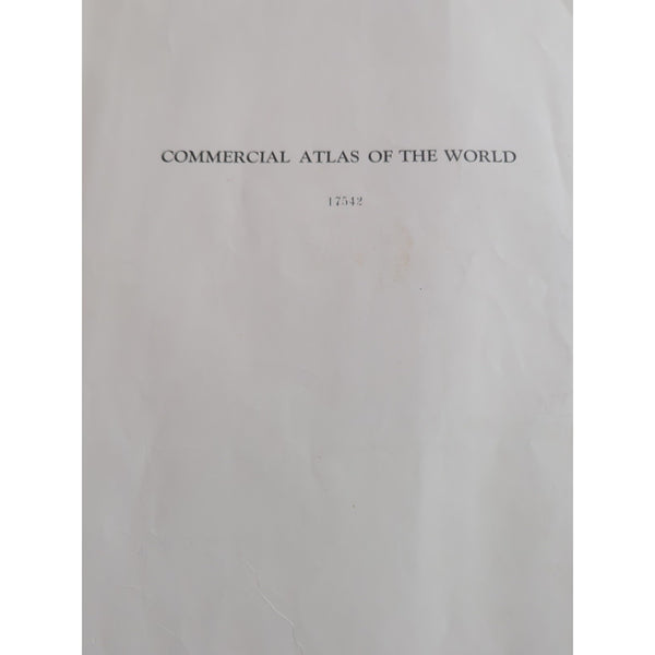 1936 Commercial Atlas Of The World by The Geographical Publishing Co. HC Rough