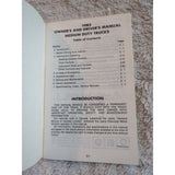 1983 Chevrolet Medium Duty Truck Gasoline Diesel Owners & Drivers Manual OEM SC