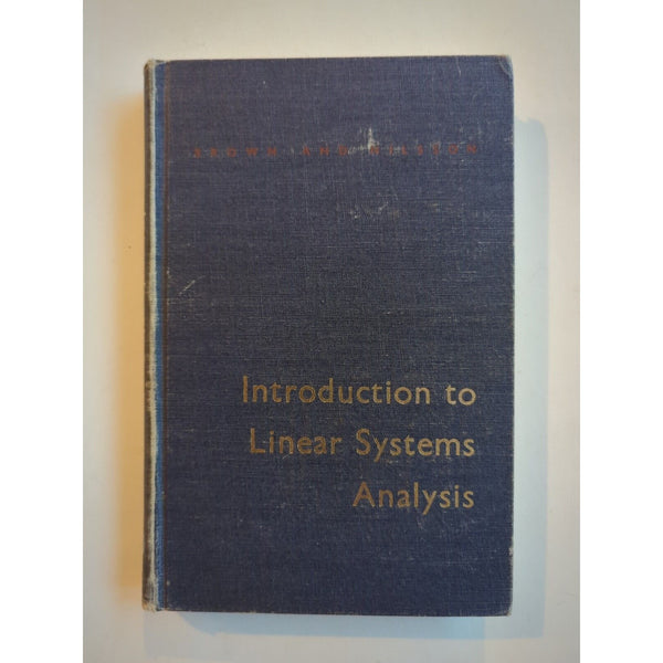 Introduction to Linear Systems Analysis HC 1966 Robert Brown James Nilsson Vtg