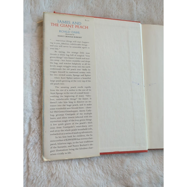 James and the Giant Peach by Roald Dahl 1961 First Edition 2nd Print HC DJ Vtg