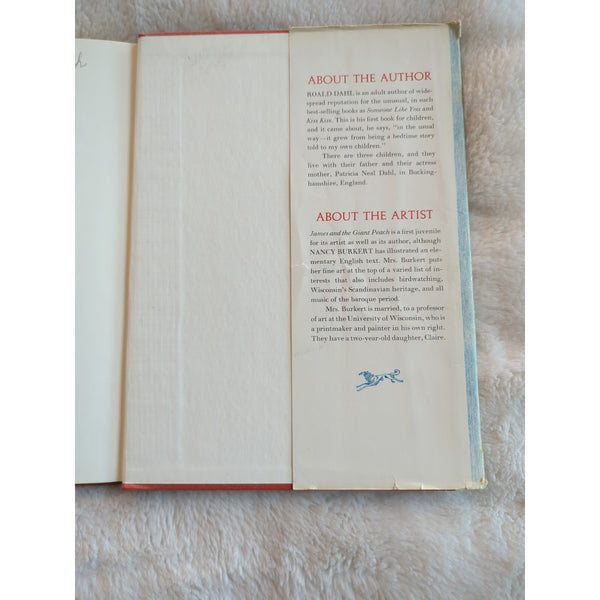 James and the Giant Peach by Roald Dahl 1961 First Edition 2nd Print HC DJ Vtg