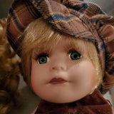 Tchibo 2 Deko Puppen German Made Handmade Porcelain DOLLS Boy Girl Vintage