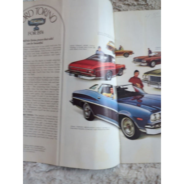 1974 FORD TORINO GRAN TORINO SPORT BROUGHAM Original Dealer Sales Brochure Vtg