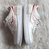 Nike Air Force 1 Low Shadow Phantom Eco White Pink Women’s Size 10 Leather