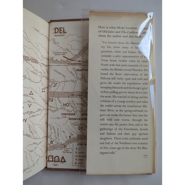 Dakota Cowboy My Life in the Old Days Ike Blasingame 1958 HC DJ Vtg 1st Edition