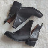 JEFFREY CAMPBELL Size 7.5 Black Leather ORILEY-LO Shoes Ankle Booties Boots Heel