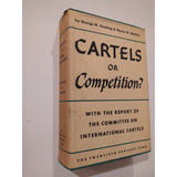 George W Stocking Myron W. Watkins CARTELS OR COMPETITION 1st Ed HC DJ 1948 Vtg