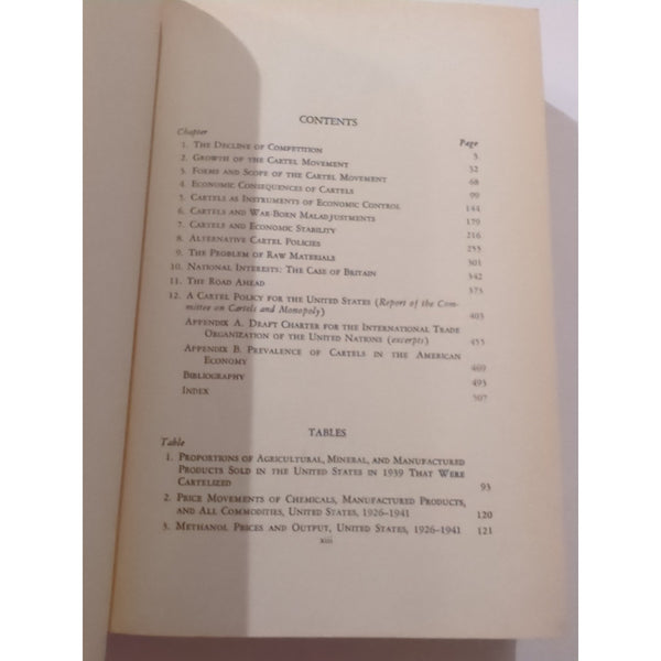 George W Stocking Myron W. Watkins CARTELS OR COMPETITION 1st Ed HC DJ 1948 Vtg