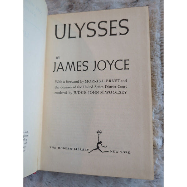 Ulysses by James Joyce 1961 Modern Library Edition Hardcover No dust jacket Vtg