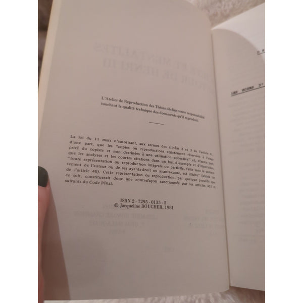 Societe Et Mentalites Autour de Henri III Jacqueline Boucher SC 1981 Vtg 4 Vols