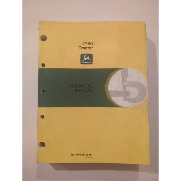 John Deere 2750 Tractor Technical Manual TM-4405 Aug-86 Shop Service Repair