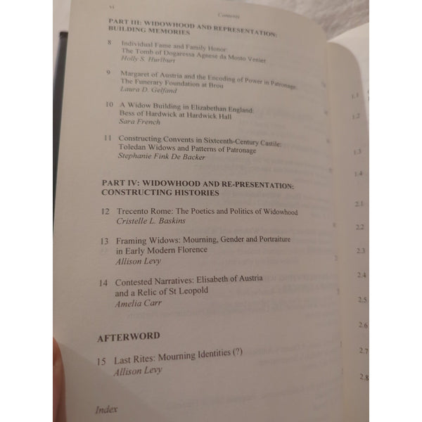 Widowhood And Visual Culture In Early Modern Europe Allison Levy HC DJ 2003 Vtg