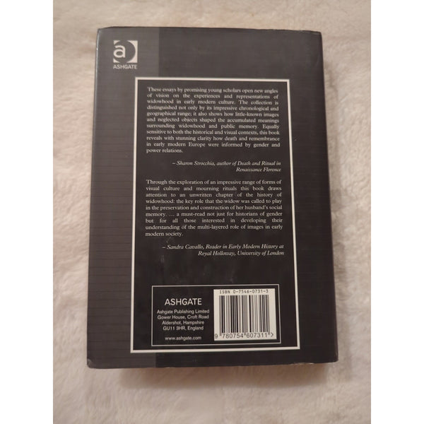 Widowhood And Visual Culture In Early Modern Europe Allison Levy HC DJ 2003 Vtg