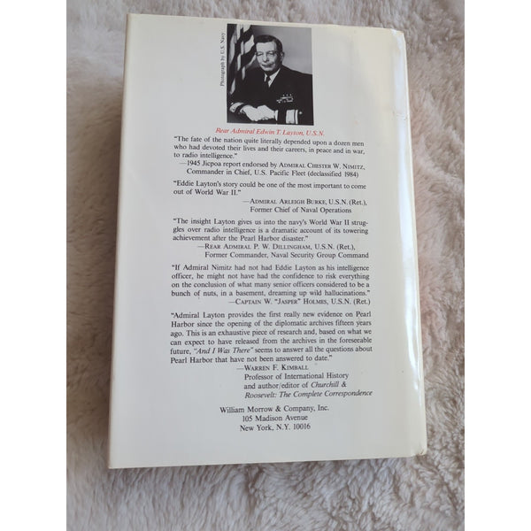 And I Was There Pearl Harbor and Midway Breaking the Secrets Edwin Layton HC DJ