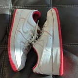 Nike Air Force 1 White University Red Contrast  Stitch CV1724 100 Size 12