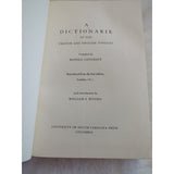 DICTIONARIE OF THE FRENCH AND ENGLISH TONGUES R. Cotgrave William S. Woods HC DJ