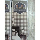 Scott Living Self Adhesive NuWallpaper lot 4 Charcoal Scottish Plaid 20.5" x 18'