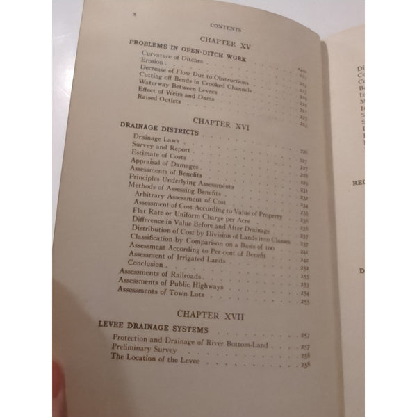 Engineering For Land Drainage A Manual For Laying Out Charles Elliott 1912 HC