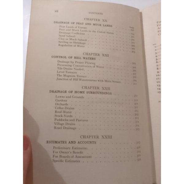 Engineering For Land Drainage A Manual For Laying Out Charles Elliott 1912 HC