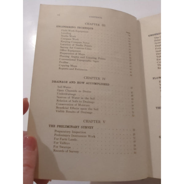 Engineering For Land Drainage A Manual For Laying Out Charles Elliott 1912 HC
