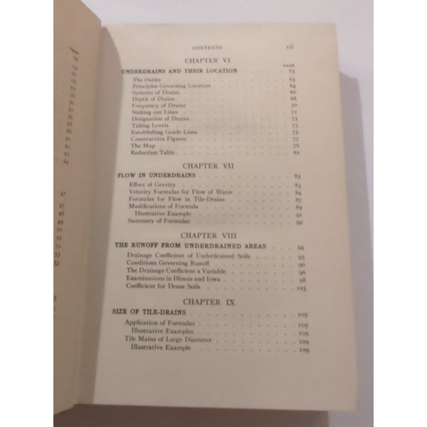 Engineering For Land Drainage A Manual For Laying Out Charles Elliott 1912 HC