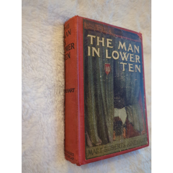 Vintage The Man In Lower Ten By Mary Roberts Rinehart 1909 HC Grosset And Dunlap