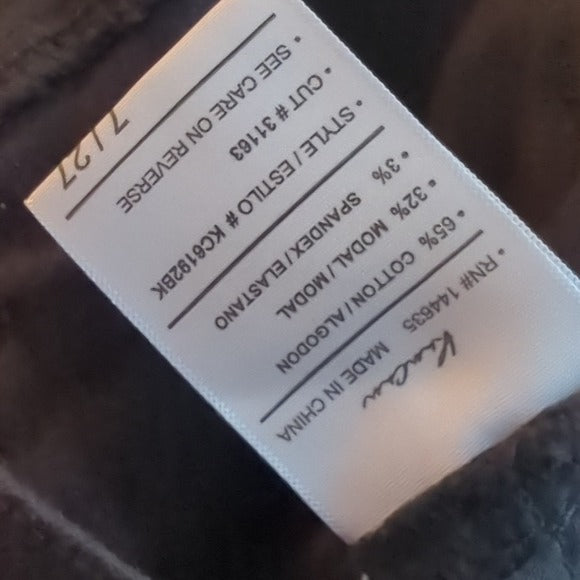 KanCan High Rise Button Fly Distressed Black Skinny Jeans Size 27 NWT