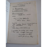 Vintage 1965 Short Stories By Pushkin Lermontov And Dostoevsky Scriabine SC PB