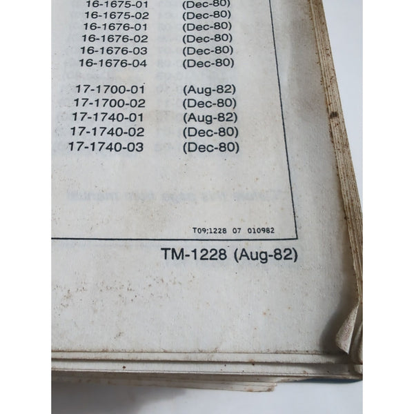 John Deere 544C Loader Service Repair Technical Manual TM-1228 Aug 1982 Binder