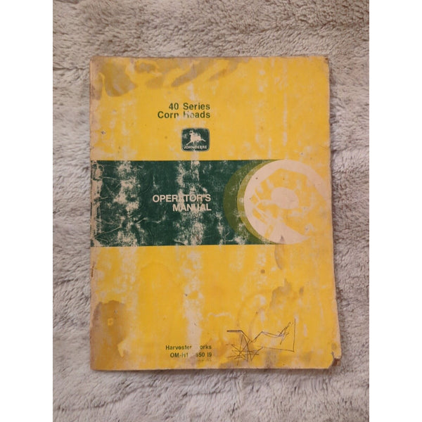 John Deere 40 Series Corn Heads OMH188650? Issue I9 Operators Manual Book SC Vtg