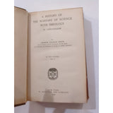 The History of the Warfare of Science With Theology Vol 2 White 1898 Antique HC