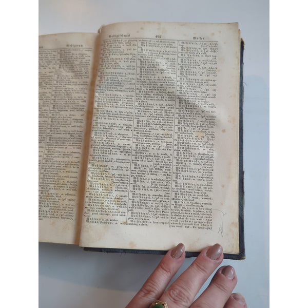 1849 HC A New and Complete Dictionary of the English and German Languages