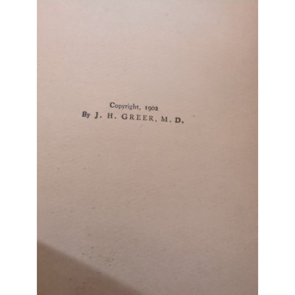 Rare Oddity The Wholesome Woman by J. H. Greer M.D..1902 HC Tokology Hygiene