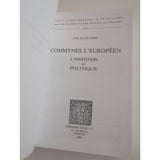 Joel Blanchard Commynes L'europeen L'invention Du Politique Droz SC 1996 Vtg
