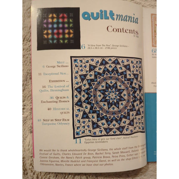 Quiltmania Magazine #63 Patchwork 2008 Issue Quilts Crafts Quilting Patterns