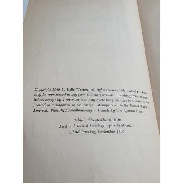 FOUNDATION STONE Alabama Novel LELLA WARREN Alfred A Knopf HC DJ 1940 1st Ed 3rd