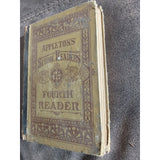 Appleton's School Reader The Fourth Reader 1885 Hard Cover Distressed Antique