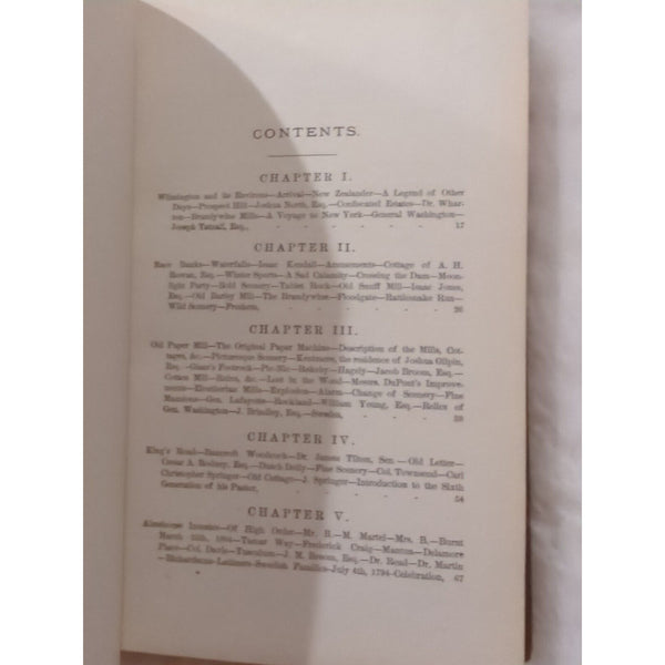 Elizabeth MONTGOMERY Reminiscences of Wilmington in Familiar Village Tales 1872