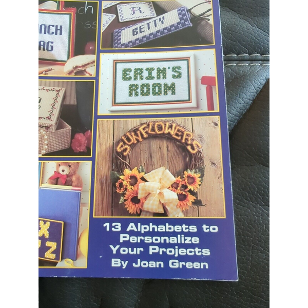 Alphabets & Borders in Plastic Canvas by Joan Green Leisure Arts 1615 13 designs