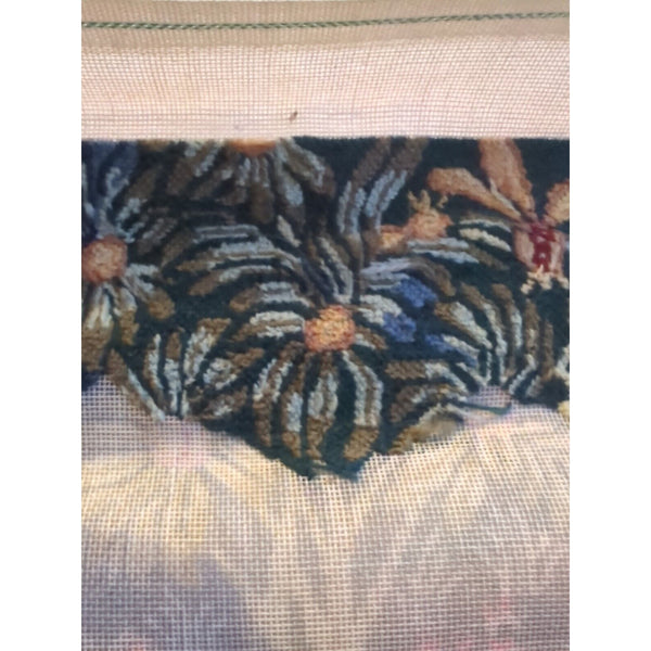 Erica Wilson Metropolitan Museum of Art Unicorn In Captivity Needlepoint Kit WIP