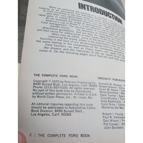 Original Petersen's Complete Ford Book Boss 429 494 CAN-AM engines Holman-Moody